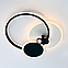 Кругла Led люстра 75 Вт з пультом до 18 м² чорно біла ECLIPSE 3R WHITE/BLACК, фото 2