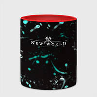 Чашка с принтом «New world краски текстура» (цвет чашки на выбор)