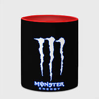 Чашка с принтом «Monster energy голубой » (цвет чашки на выбор)