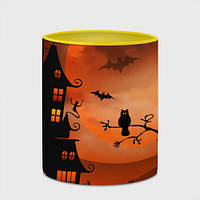 Чашка с принтом «Halloween хеллоуин» (цвет чашки на выбор)