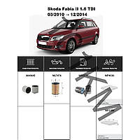 Комплект фільтрів Skoda Fabia II 1.6 TDI (2010-2014) WIX