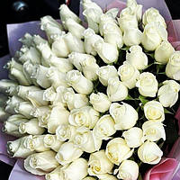 Букет зі 101 троянди 101 троянда Доставка квітів Букет 101 троянда Доставка квітів Київ 101 трійка