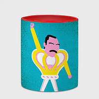 Чашка с принтом «Freddie Mercury» (цвет чашки на выбор)