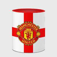 Чашка с принтом «Manchester united» (цвет чашки на выбор)