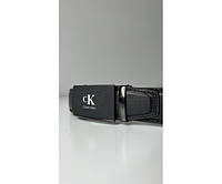 Мужской ремень пояс Calvin Klein, Кельвин Кляйн застежка автомат брендовый в подарочной коробке
