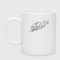Чашка с принтом керамическая «Автограф Криштиану Роналду с цифрой 7»