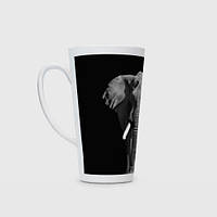 Чашка с принтом Латте «Слон»