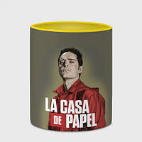 Чашка с принтом «Бумажный Дом Берлин - LA Casa de Papel» (цвет чашки на выбор)
