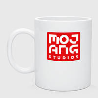 Чашка с принтом керамическая «Mojang Studios»