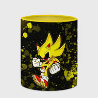 Чашка с принтом «Sonic EXE + Краски» (цвет чашки на выбор)