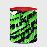 Чашка с принтом «Субстанция и зелёные полосы» (цвет чашки на выбор)