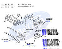 Подушка передней рессоры нижняя Mercedes Sprinter 96- (пластик) (L) Belgum Parts BG1323
