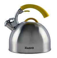 Чайник із свистком Magio MG-1191 2.5 л сріблястий