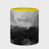 Чашка с принтом «Polygon gray» (цвет чашки на выбор)