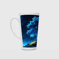 Чашка с принтом Латте «Night magic tree»