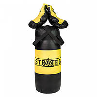Боксерский набор Strateg Желто-черный 2073ST Большой BK, код: 8029528