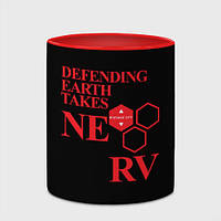 Чашка с принтом «Nerv» (цвет чашки на выбор)