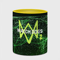 Чашка с принтом «Watch dogs 2» (цвет чашки на выбор)