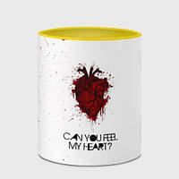 Чашка с принтом «Can You Feel My Heart - BMTH» (цвет чашки на выбор)