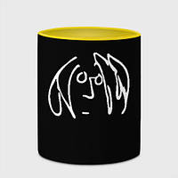Чашка с принтом «Джон Леннон» (цвет чашки на выбор)