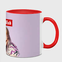 Чашка с принтом «Billie Eilish» (цвет чашки на выбор)