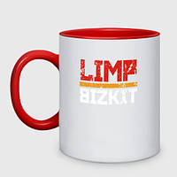 Чашка з принтом  двоколірний «Limp Bizkit» (колір чашки на вибір)