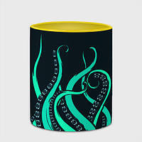 Чашка с принтом «Щупальца осьминога» (цвет чашки на выбор)
