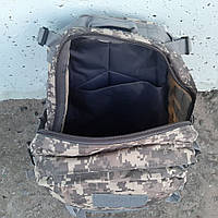 Тактический военный армейский рюкзак на 35 литров. Серый пиксель