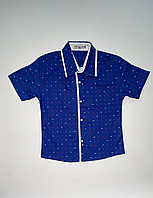 Рубашка детская летняя на пуговицах на мальчика 1-4 года (2цв) "MATILDA" купить недорого от прямого поставщика
