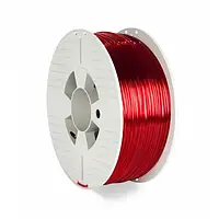 Пластик для 3D-принтера Verbatim PET-G filament Transparent Red 2.85 мм, 1кг (55062)