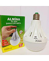 Аккумуляторная лампа Almina DL-2025 (15W), LED лампа с цоколем E27