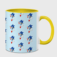 Чашка с принтом «Sonics dance» (цвет чашки на выбор)