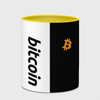 Чашка с принтом «Биткоин bitcoin» (цвет чашки на выбор)
