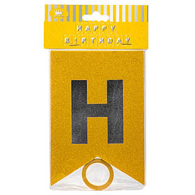 Гірлянда на день народження, золото-срібна ELISEY