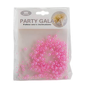 Декоративне намисто, рожеве, 135 см ELISEY