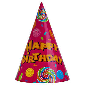 Набір ковпаків "Ласощі", 6 шт, рожевий, 24 см YOO-HOO!