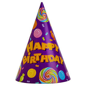 Набір ковпаків "Ласощі", 6 шт, фіолетовий, 24 см YOO-HOO!