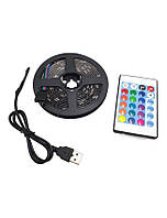 Светодиодная лента на силиконе с пультом управления LED Strip Light SMD 5050 RGB 30 LED m USB PP, код: 8390427