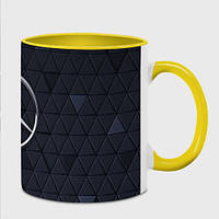 Чашка с принтом «Mercedes Benz 3D Geometry 3Д» (цвет чашки на выбор)