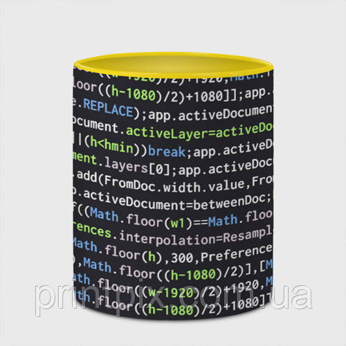 Чашка Javascript програміст 330 мл (колір чашки на вибір), фото 1