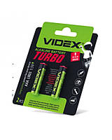 Батарейка VIDEX LR03 щелочная, AAA Turbo blister 2 pcs