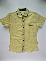 Рубашка подростковая с коротким рукавом на мальчика 10-14 лет "MATILDA" недорого от прямого поставщика
