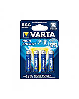 Батарейка VARTA HIGH ENERGY/LONGLIFE POWER LR-03 AAA BLI 4 ALKALINE