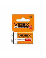 Батарейка VIDEX 6F22/9V крона солевая, shrink/1pcs