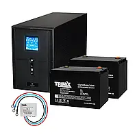 Комплект резервного живлення: Kraft PSW2000VA/1600W(LCD)24V UPS + батарея 2540 Вт*г (42-00063-1)