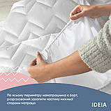 Наматрацник Lux Elite з бортом ТМ IDEIA щіл. 250 гр/м2 80х190х25 см, фото 4