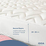 Наматрацник Lux Elite з бортом ТМ IDEIA щіл. 250 гр/м2 80х190х25 см, фото 6