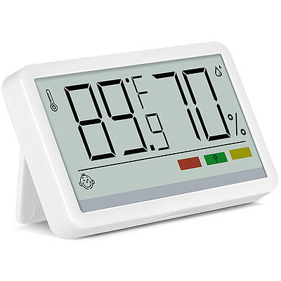 Цифровий кімнатний термометр-гігрометр UChef YZ-6049, домашня міні-метеостанція з індикатором комфортної температури та вологості