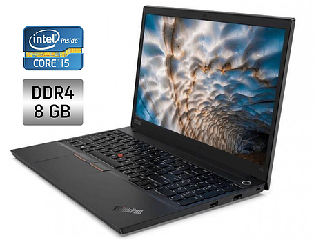 Ноутбук Lenovo ThinkPad E15/ 15.6" (1920x1080)/ Core i5-10210U/ 8 GB RAM/ 240 GB SSD/ UHD, фото 2