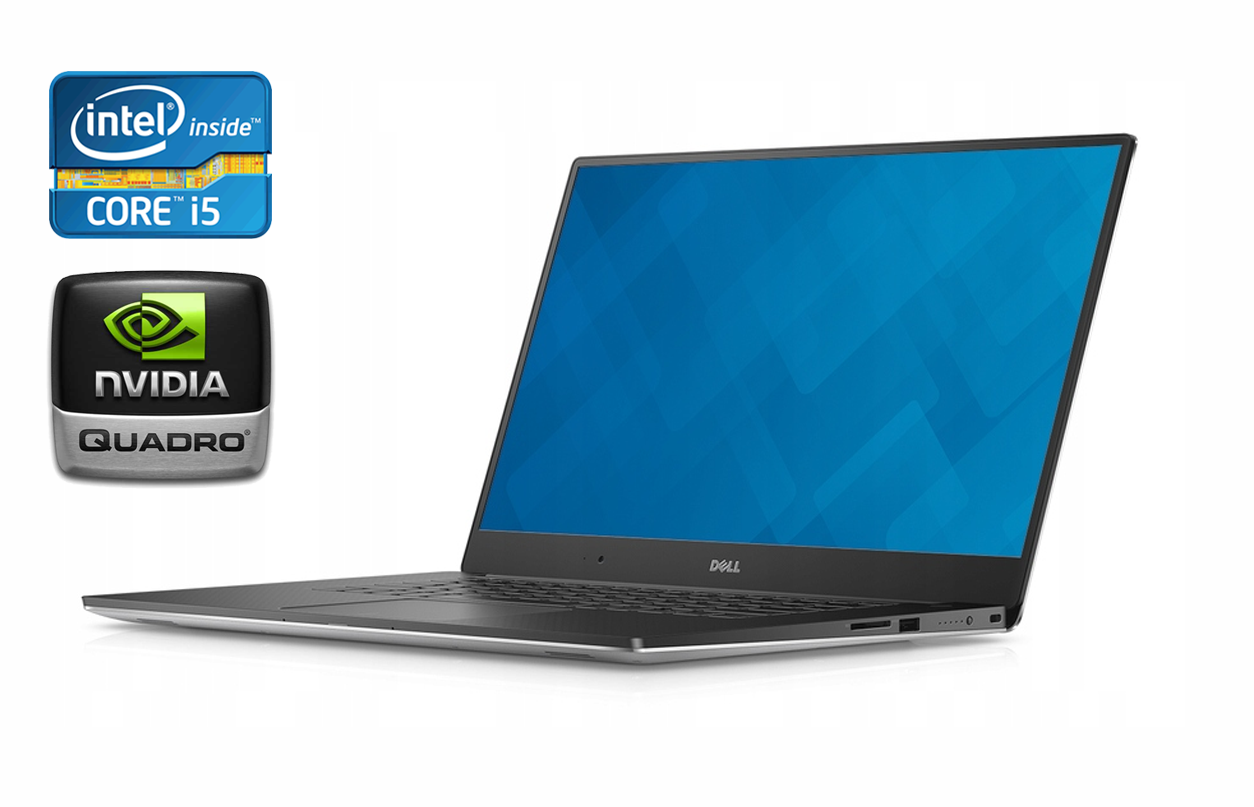 Ноутбук ноутбук Dell Precision 5510/ 15.6" 1920x1080/ i5-6300U/ 16GB RAM/ 480GB SSD/ Quadro M1000M 2GB